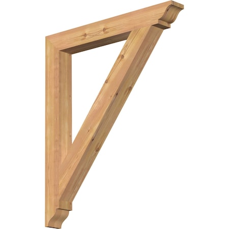 Ekena Millwork Traditional Traditional Smooth Bracket, Western Red Cedar, 3 1/2"W x 30"D x 36"H BKT04X30X36TRA01SWR